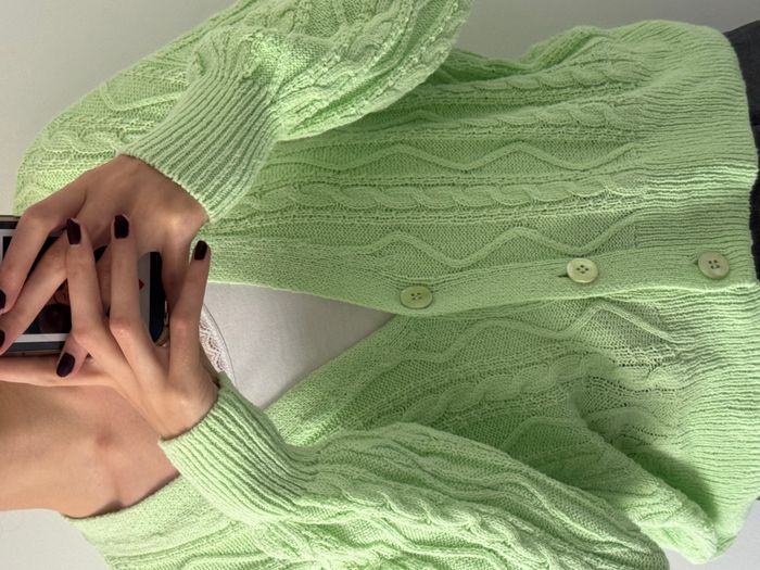 Gilet vert en maille Pimkie - photo numéro 3