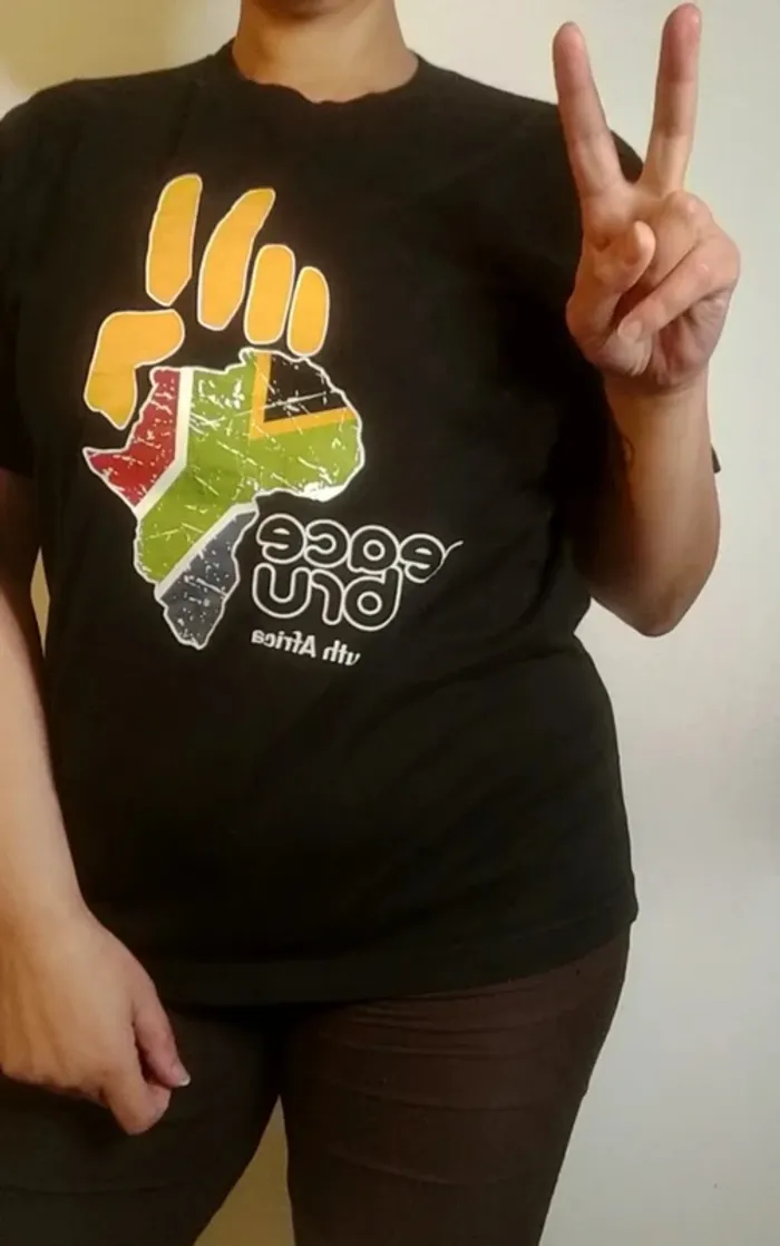 T-shirt Zulani Designs noir, vintage, unisexe, taille M - photo numéro 6