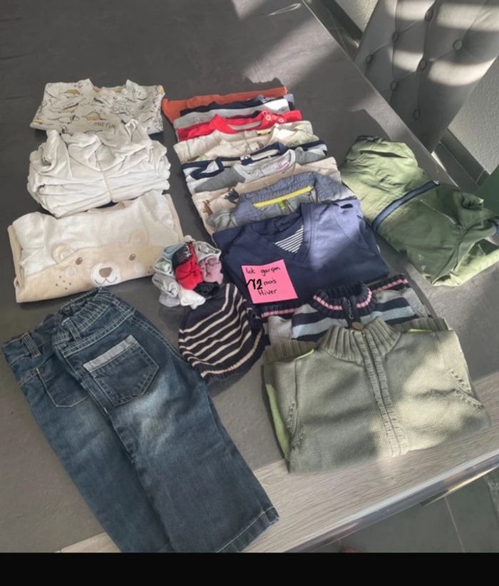 Lot garçon hiver 12 mois