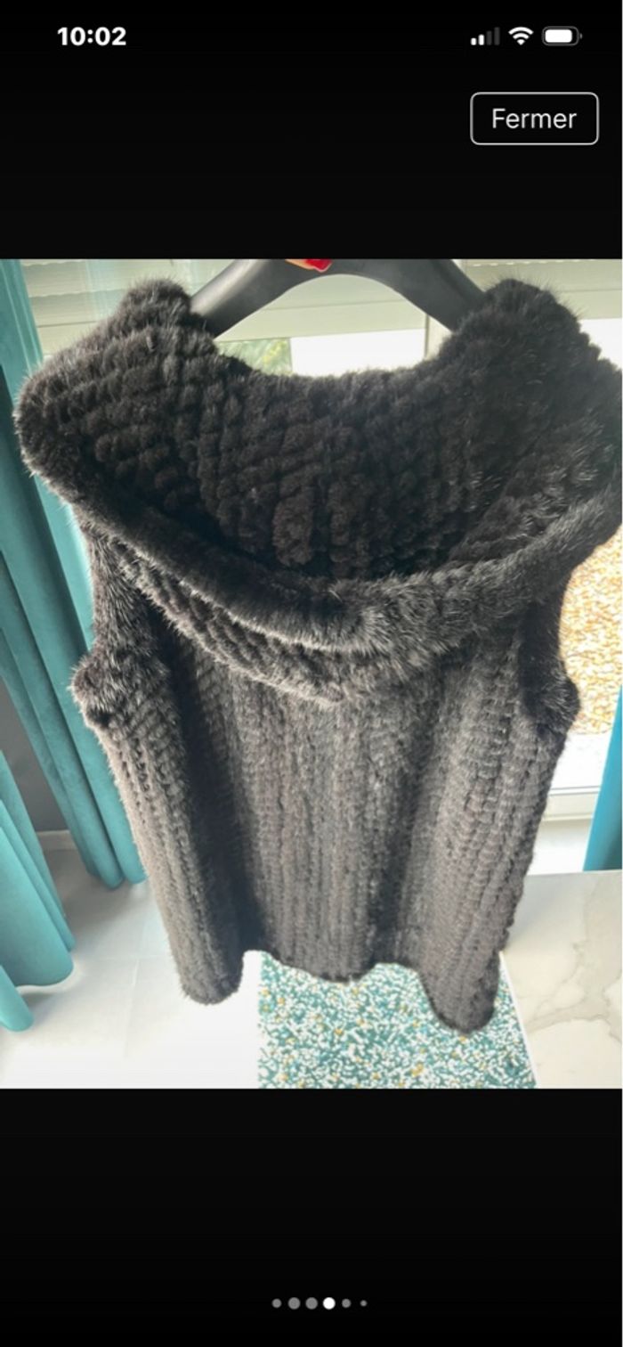 Veste en vison noire - photo numéro 4