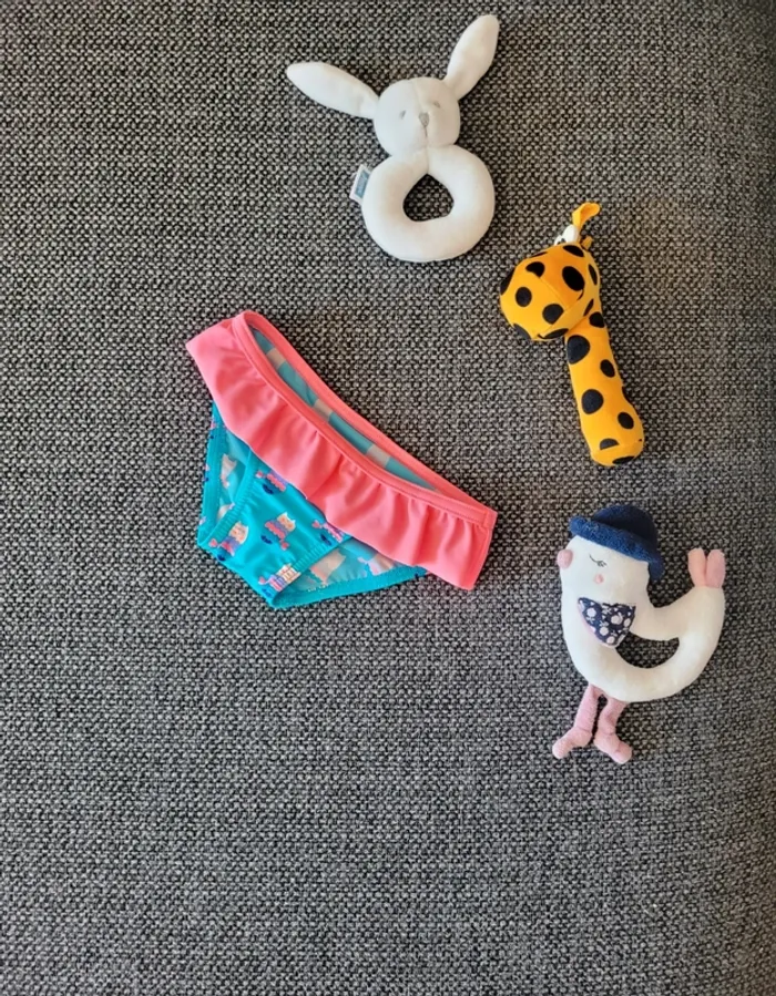 Culotte de bain à froufrous fille 12-18 mois