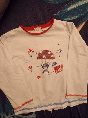 Tee-shirt manches longues en 12/18 mois