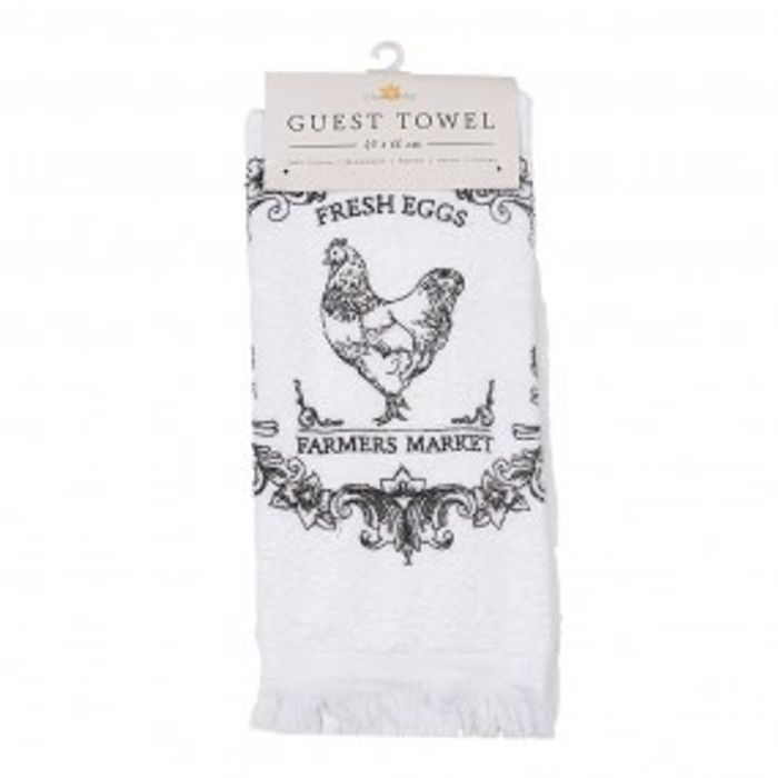 Essuie mains motif et coq 40×66 cm - photo numéro 1