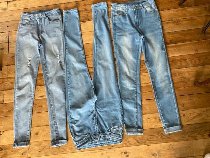 Lot 3 jeans skinny taille haute S 36 Shein - photo numéro 4