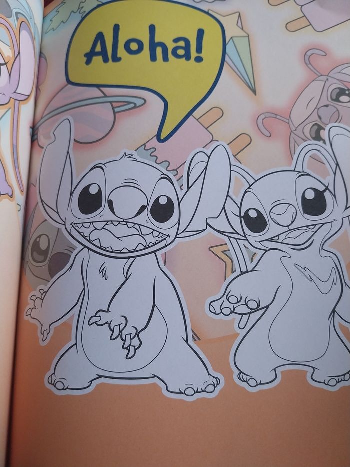 Livre de coloriages stitch et Angel - photo numéro 5