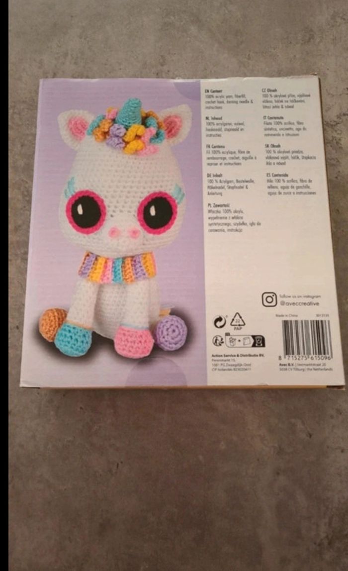 DIY Licorne au crochet NEUF - photo numéro 2