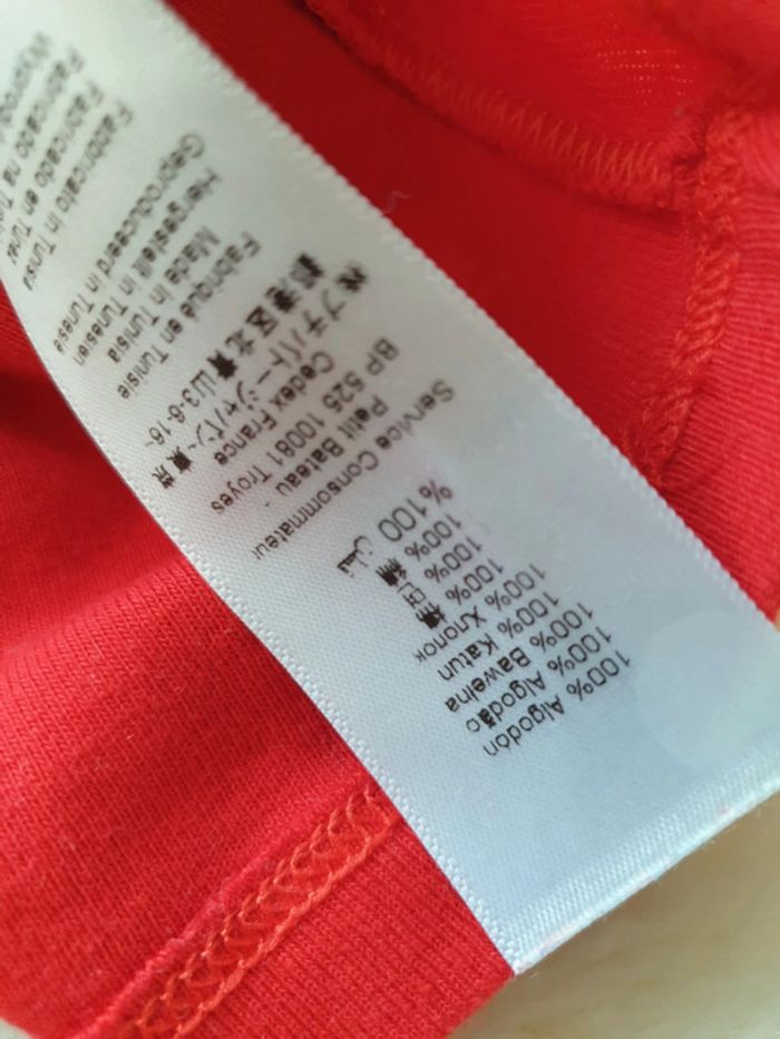 Tee-shirt 100% Coton Petit Bateau Taille 6 mois - photo numéro 4