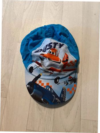 Casquette planes 54 cm bleu et orange très bon état