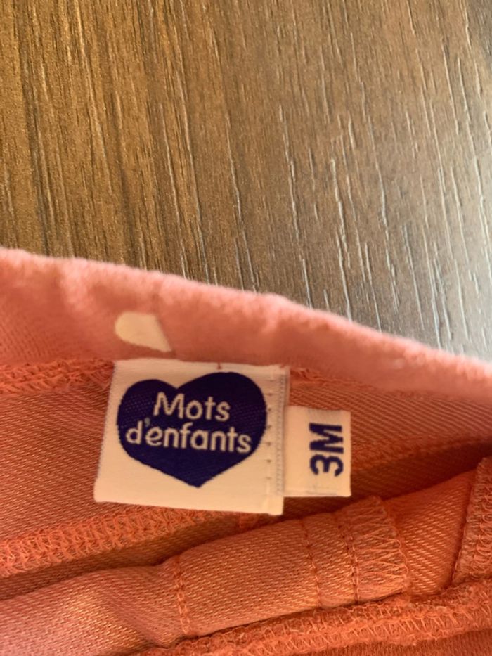 Pantalon Mots d’enfants 3 mois fille - photo numéro 2