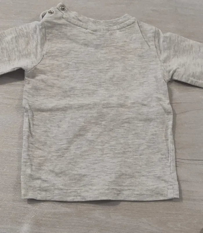 Pyjama deux pièces kaki/gris bébé garçon 6 mois Disney Baby - photo numéro 4