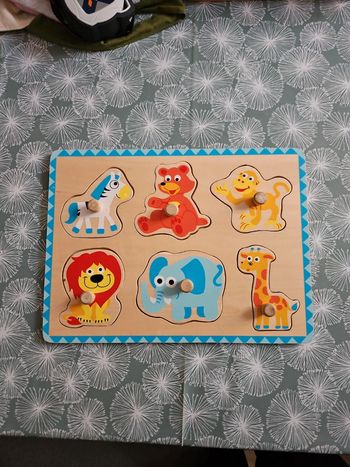 Puzzle en bois animaux