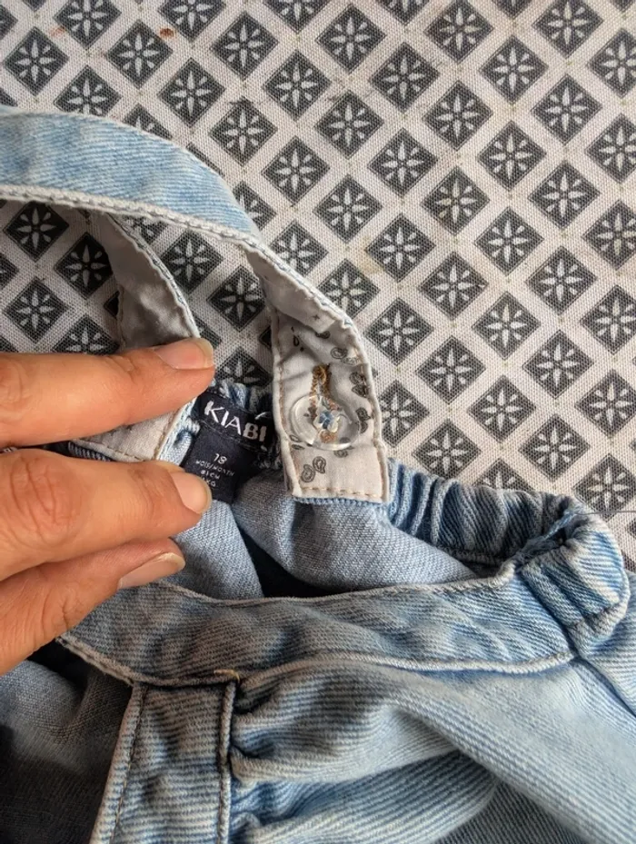 Robe en jean bébé fille 18 mois - photo numéro 2