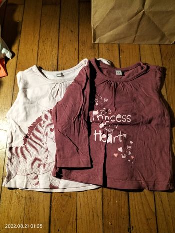 Lot de 2 t-shirts manches longues