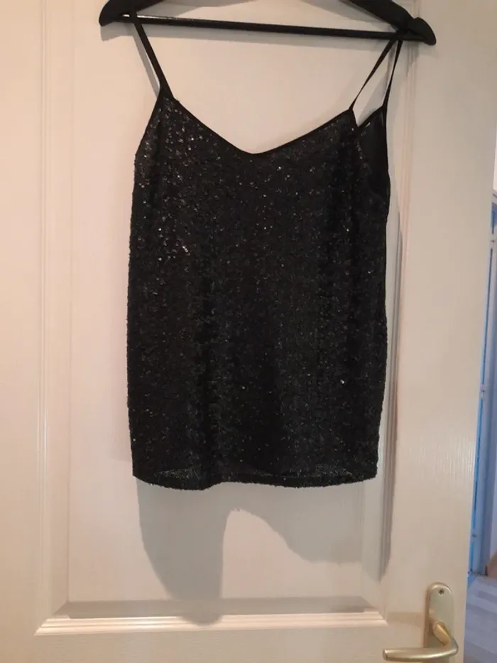 Top à sequins zara taille S - photo numéro 2