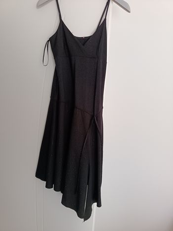 Robe de soirée noire et or