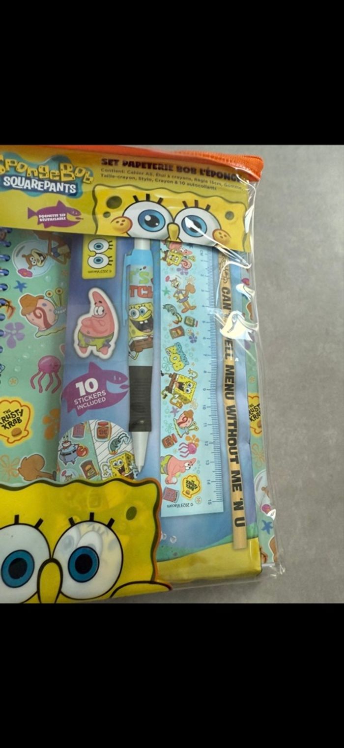 Set papeterie Bob l'éponge Neuf - photo numéro 4
