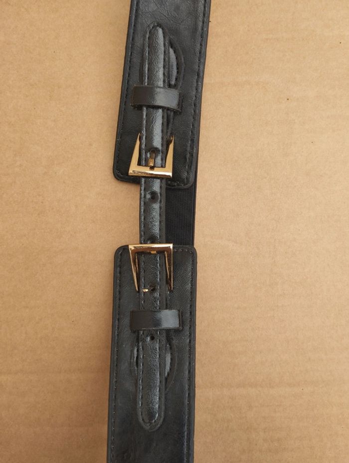 Ceinture noire élastiquée - photo numéro 2