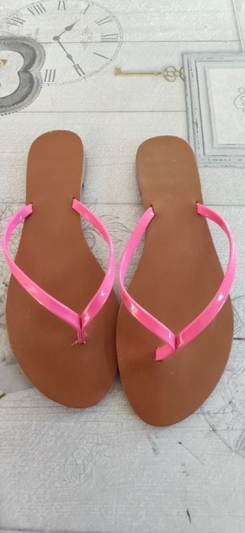 Sandales roses fluo femme