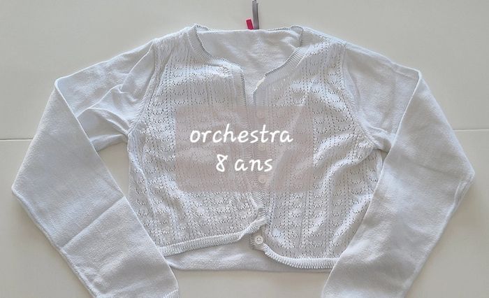 Boléro cache coeur gilet orchestra 8 ans