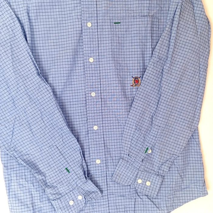Chemise Pour Homme Tommy Hilfiger Couleur Bleu a Manches Longues Taille L - photo numéro 2