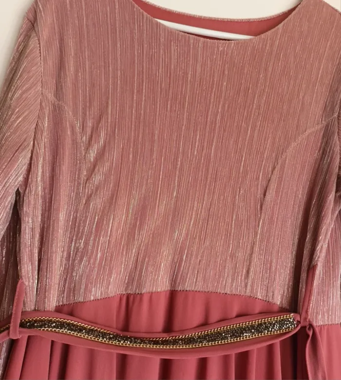 Robe longue rose taille unique - photo numéro 2