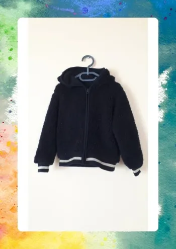 Gilet bien chaud et doux a paillettes 5 ans