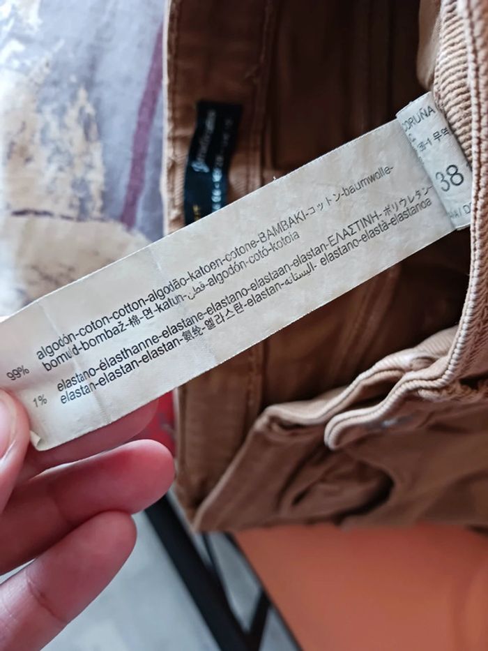 Jean camel straight fit Stradivarius Taille M38 - photo numéro 4