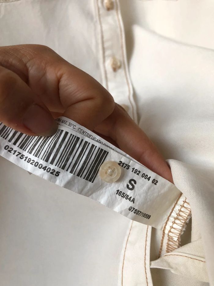 Chemise écru Stradivarius S - photo numéro 6
