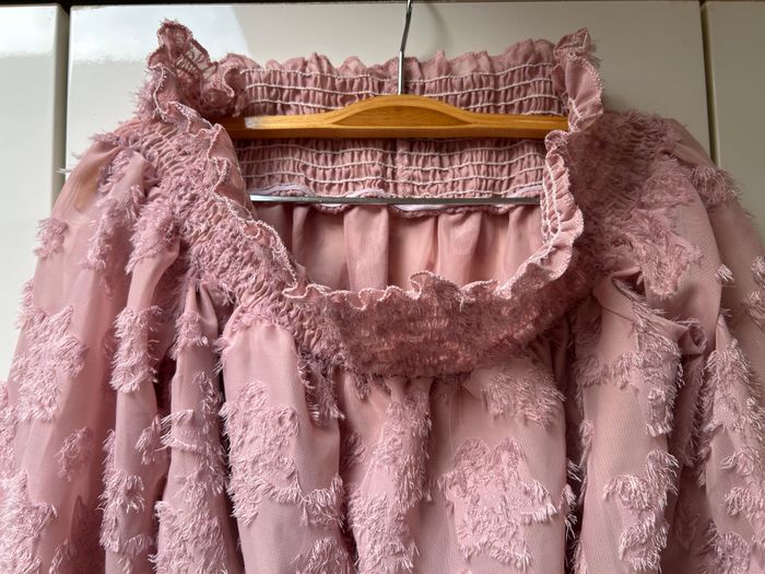 Tee-shirt à manches longues rose poudré Shein - Taille S - photo numéro 2