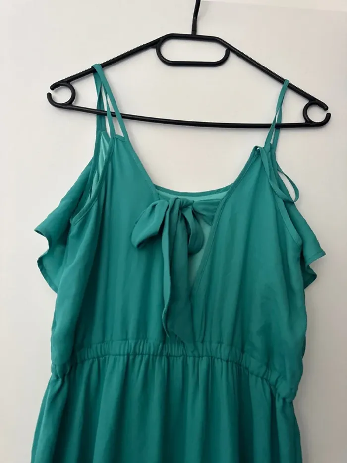 Robe d’été à franges turquoise cache cache - photo numéro 4