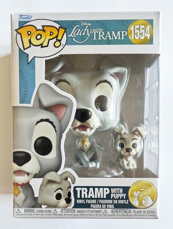 Funko POP! Clochard & Chiot #1554 - Disney : La Belle et le Clochard - Figurine Vinyle