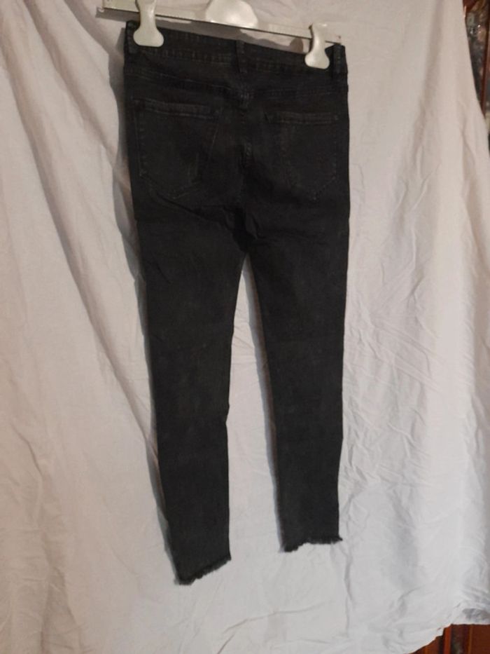 Jeans délavé skinny noir - photo numéro 7