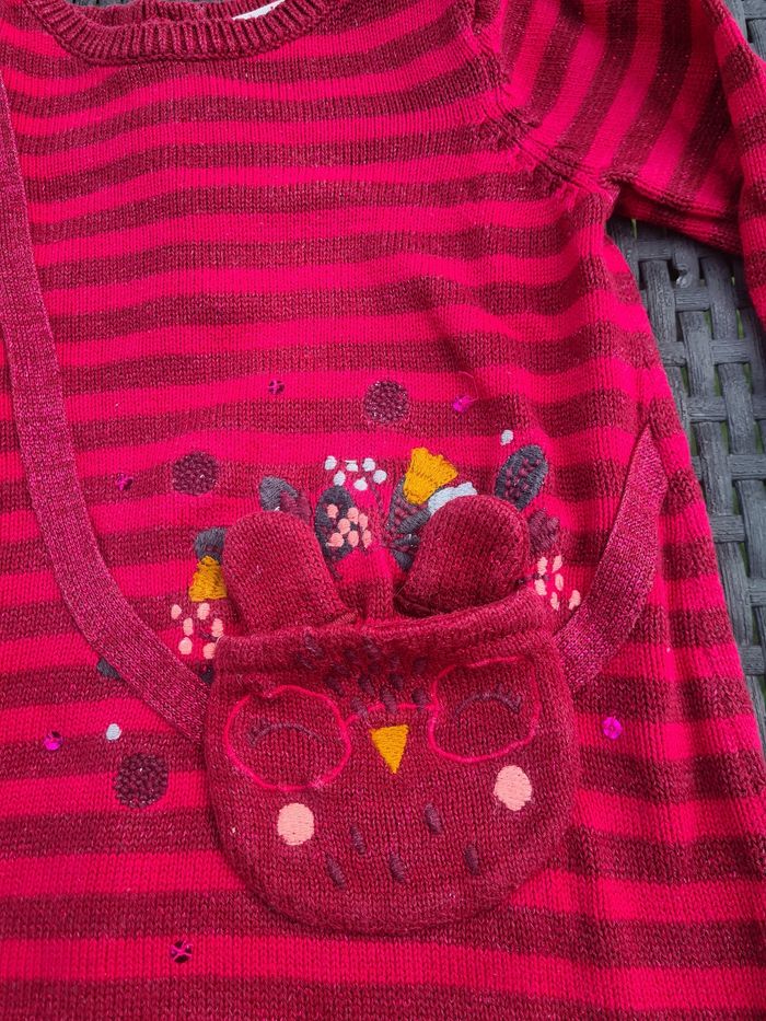 Robe. Du pareil au même. 1 an. Rouge. - photo numéro 8