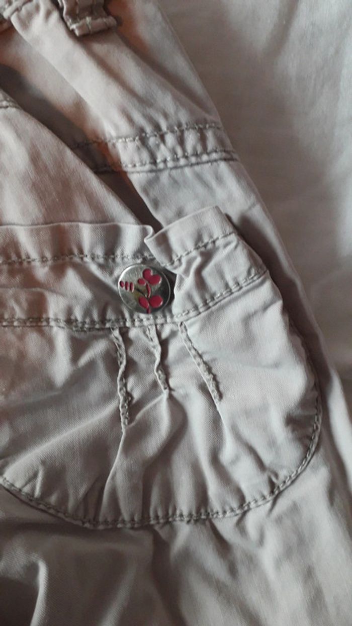 Pantalon fille beige 3 ans/94 cm - photo numéro 4