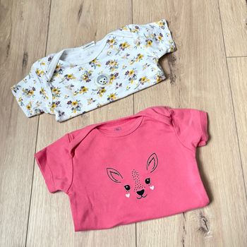 Lot de 2 bodies fille Mots d’Enfants 24 mois