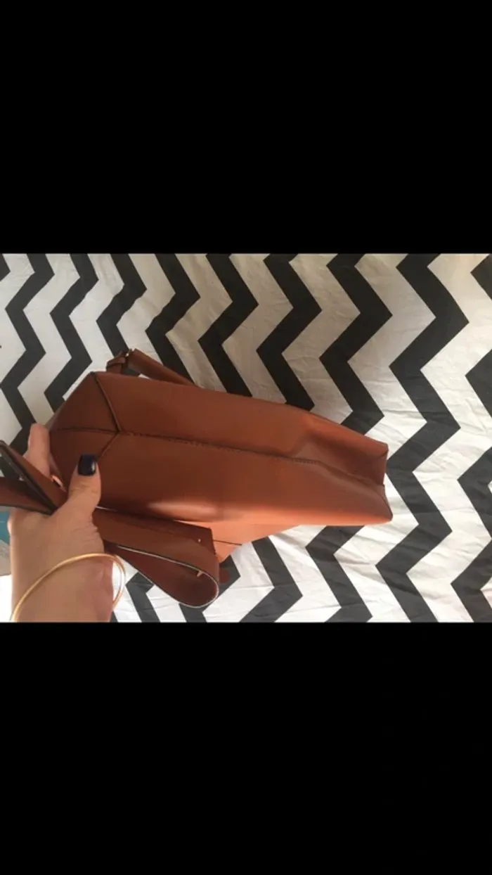 Sac à main camel - photo numéro 5