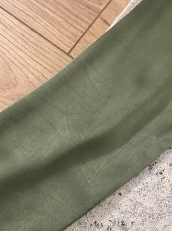 Robe satinée vert kaki Mango femme taille S - FR36 - W26 - photo numéro 6