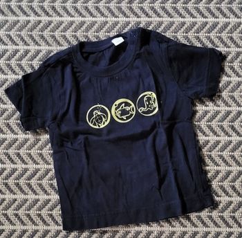 Tee-shirt bleu marine manches courtes