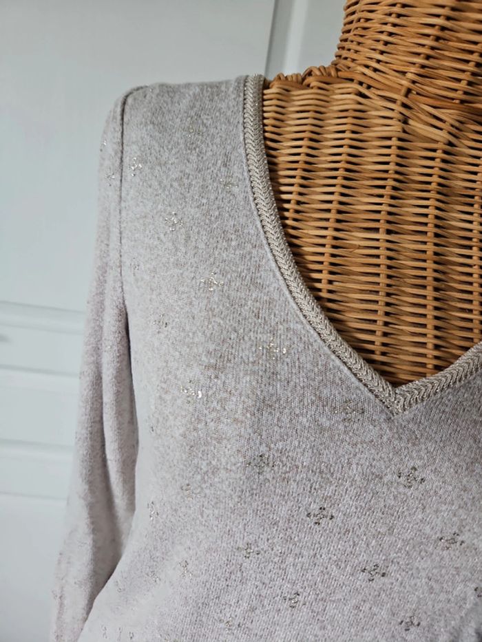 Pull col V femme taille S gemo u46 - photo numéro 4