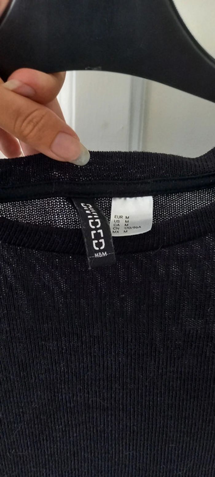 T-shirt noir H&M 38 - photo numéro 4