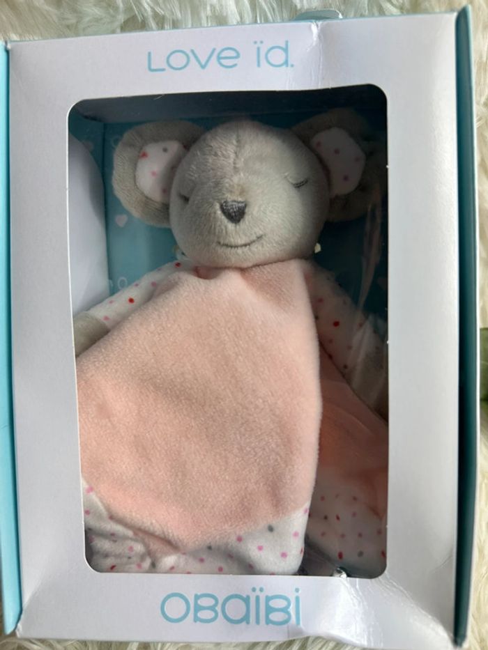 Doudou souris rose obaibi - photo numéro 2