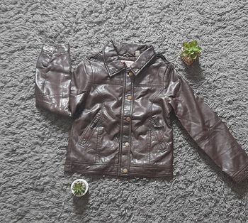 Veste simili cuir fille