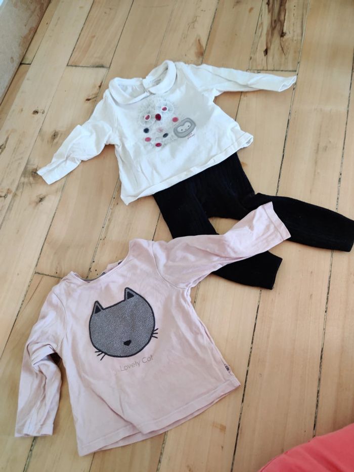 Lot 2 t-shirt manches longues et - photo numéro 2