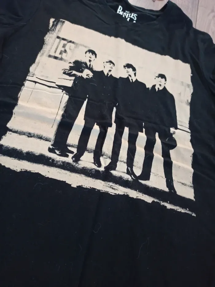 Tee shirt noir the Beatles homme xl - photo numéro 3