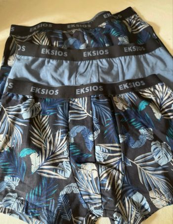 🔸 Blancheporte Lot 3 boxer bleu taille 85/92 donc 44