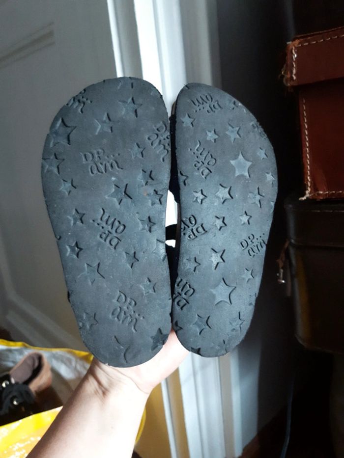 Sandales bleu paillettes DPAM 29 - photo numéro 3