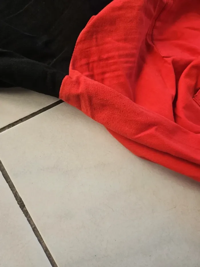 Pantalon femme / pantalon rouge et noir - photo numéro 4