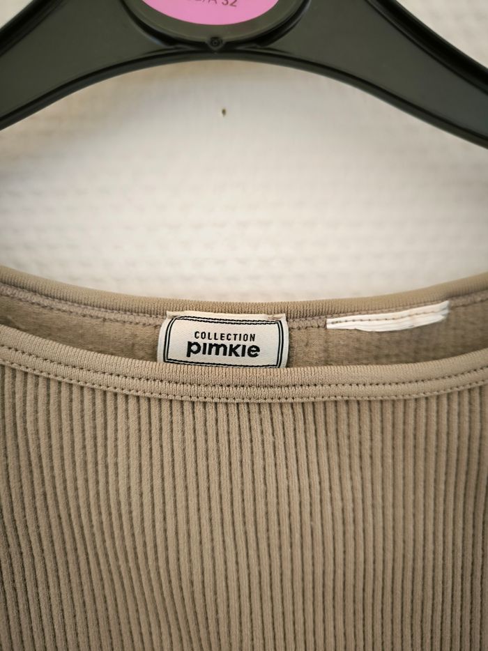 Haut court beige Pimkie taille S - photo numéro 3