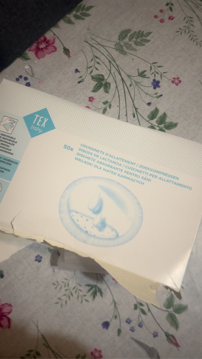 28 coussinets d’allaitement jetable