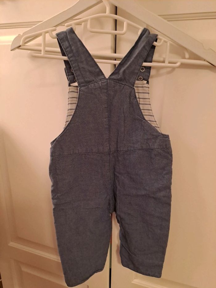 Obaibi salopette bleu taille 6 mois - photo numéro 5